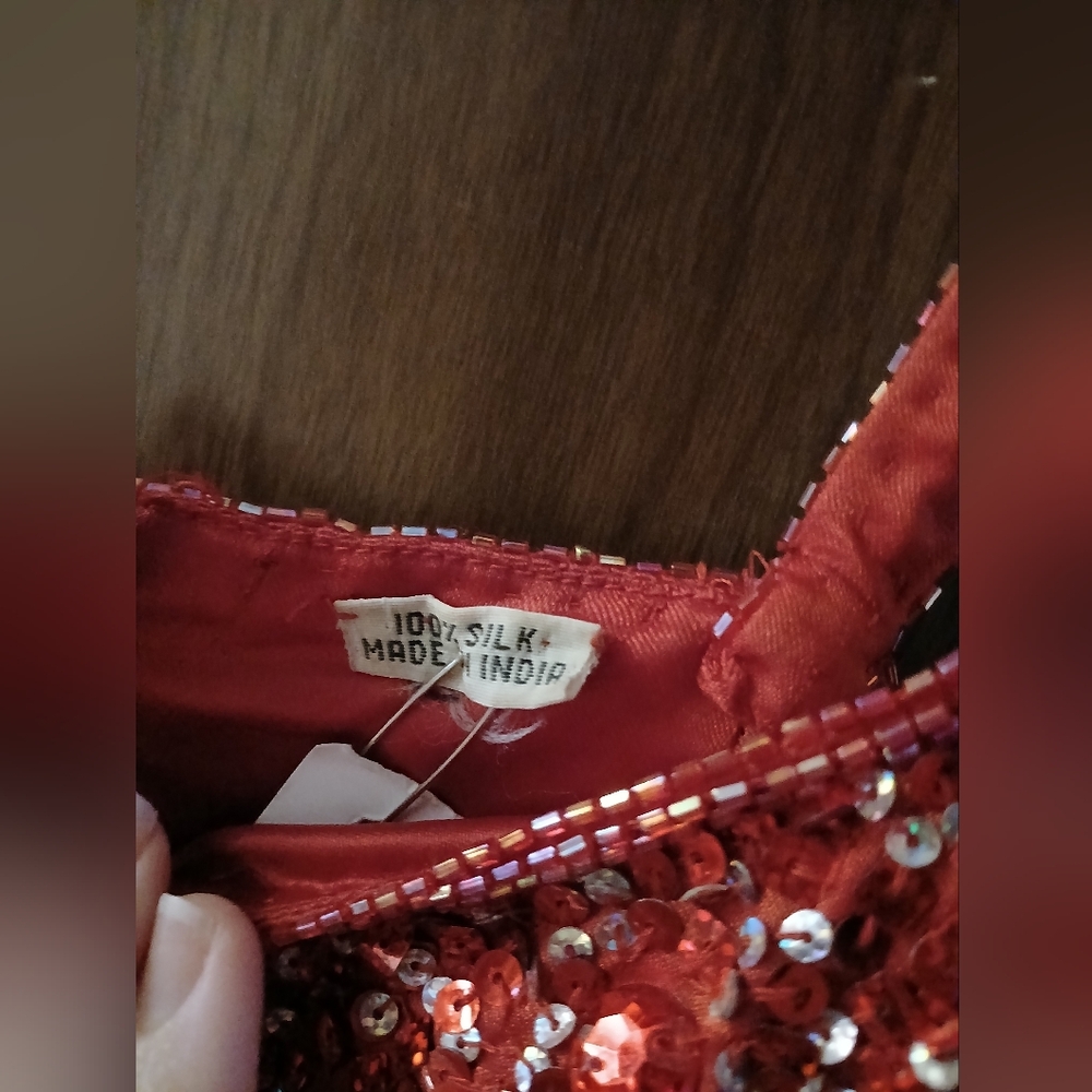 Source Unknown Red Sequin Mini Dress - image 2